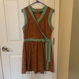 Dear Creatures faux wrap dress